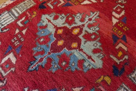 Hand-Knotted Kashkouli Rug From Iran (Persian)