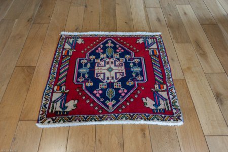 Hand-Knotted Kashkouli Rug From Iran (Persian)