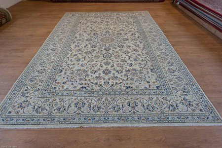 Hand-Knotted Kashan Rug From Iran (Persian)