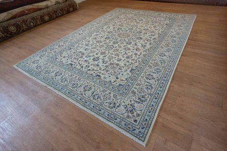 Hand-Knotted Kashan Rug From Iran (Persian)