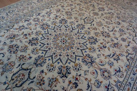 Hand-Knotted Kashan Rug From Iran (Persian)