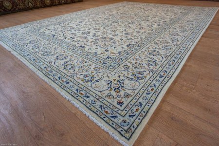 Hand-Knotted Kashan Rug From Iran (Persian)