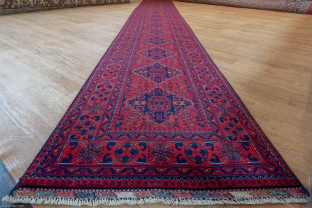 Hand-Knotted Khan Mahomadi Runner From Afghanistan