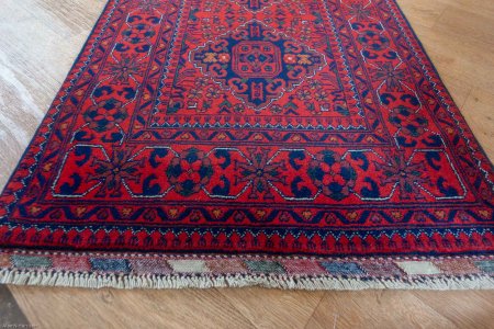 Hand-Knotted Khan Mahomadi Runner From Afghanistan