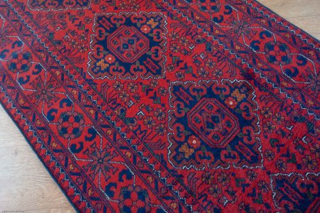 Hand-Knotted Khan Mahomadi Runner From Afghanistan