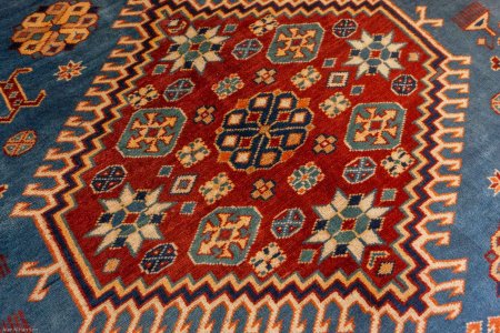 Hand-Knotted Shirvan Rug From Turkey