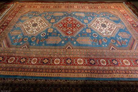 Hand-Knotted Shirvan Rug From Turkey