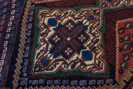 Hand-Knotted Afshah Rug From Iran (Persian)