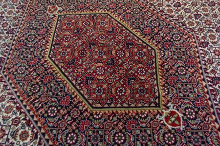 Hand-Knotted Indo Bidjar Rug From India