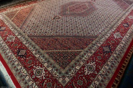 Hand-Knotted Indo Bidjar Rug From India