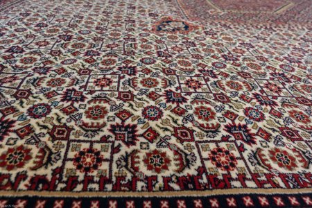 Hand-Knotted Indo Bidjar Rug From India