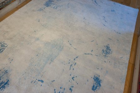 Hand-Knotted Tibetan Jewel Rug From India