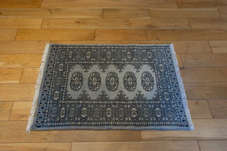 Hand-Knotted Bokhara Rug From Pakistan