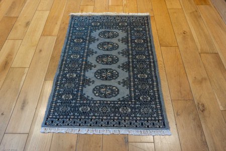 Hand-Knotted Bokhara Rug From Pakistan