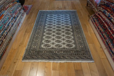 Hand-Knotted Bokhara Rug From Pakistan