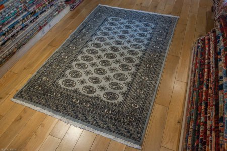 Hand-Knotted Bokhara Rug From Pakistan