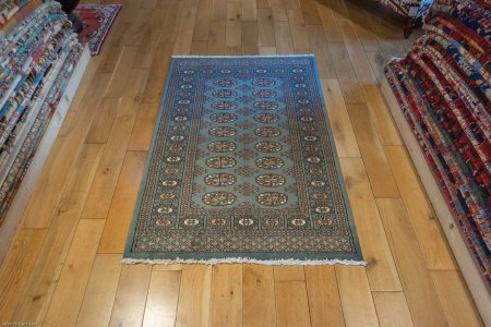 Hand-Knotted Bokhara Rug From Pakistan