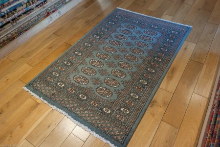 Hand-Knotted Bokhara Rug From Pakistan