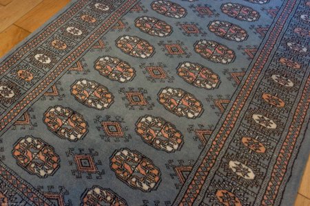 Hand-Knotted Bokhara Rug From Pakistan