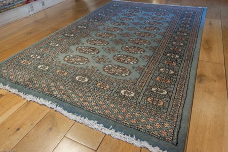 Hand-Knotted Bokhara Rug From Pakistan