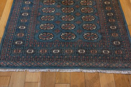 Hand-Knotted Bokhara Rug From Pakistan