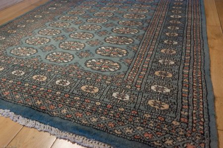 Hand-Knotted Bokhara Rug From Pakistan