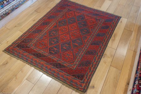 Hand-Made Mushwani Rug From Afghanistan