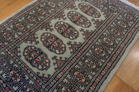 Hand-Knotted Bokhara Rug From Pakistan