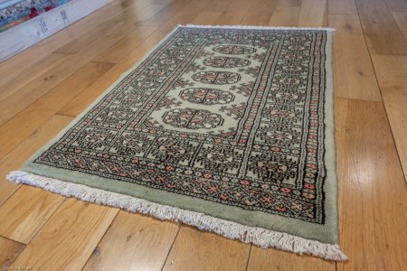 Hand-Knotted Bokhara Rug From Pakistan
