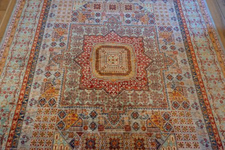 Hand-Knotted Fine Mamluk Rug From Afghanistan