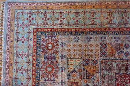 Hand-Knotted Fine Mamluk Rug From Afghanistan