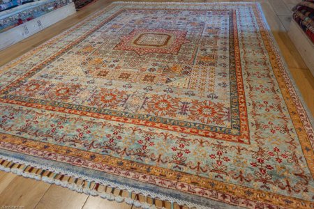 Hand-Knotted Fine Mamluk Rug From Afghanistan