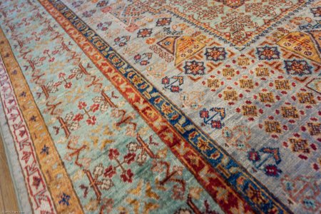 Hand-Knotted Fine Mamluk Rug From Afghanistan