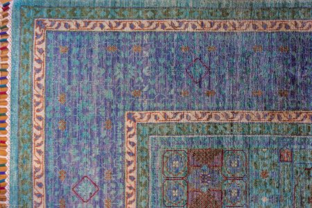 Hand-Knotted Fine Mamluk Rug From Afghanistan