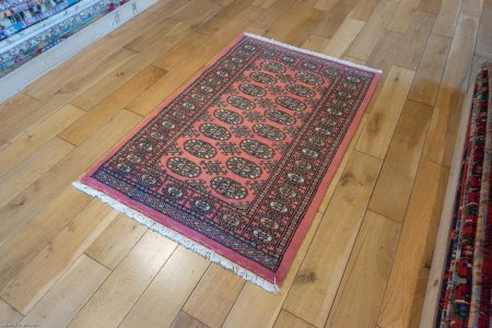 Hand-Knotted Bokhara Rug From Pakistan