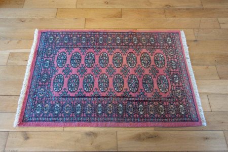 Hand-Knotted Bokhara Rug From Pakistan