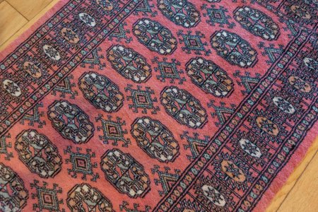 Hand-Knotted Bokhara Rug From Pakistan