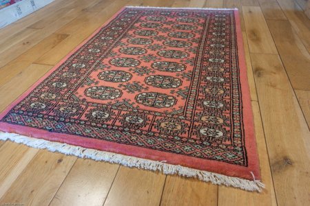 Hand-Knotted Bokhara Rug From Pakistan