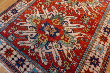 Hand-Knotted Fine Afghan Rug From Afghanistan