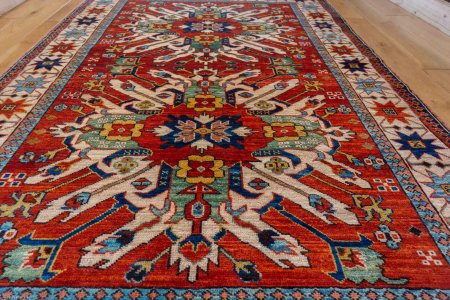 Hand-Knotted Fine Afghan Rug From Afghanistan