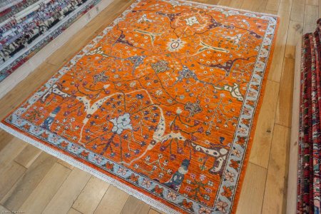 Hand-Knotted Afghan Yalameh Rug From Afghanistan