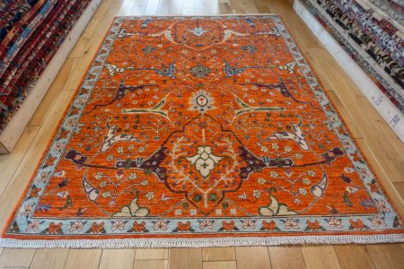 Hand-Knotted Afghan Yalameh Rug From Afghanistan