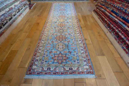 Hand-Knotted Afghan Yalameh Runner From Afghanistan