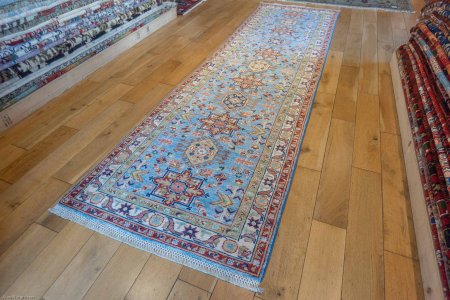 Hand-Knotted Afghan Yalameh Runner From Afghanistan