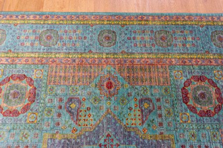 Hand-Knotted Fine Mamluk Rug From Afghanistan