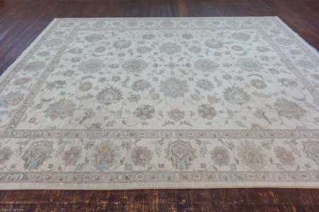 Hand-Knotted Ziegler Rug From Afghanistan