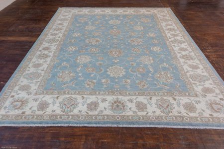 Hand-Knotted Ziegler Rug From Afghanistan