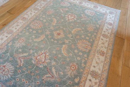 Hand-Knotted Ziegler Rug From Afghanistan