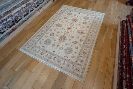 Hand-Knotted Ziegler Rug From Afghanistan