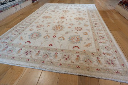 Hand-Knotted Ziegler Rug From Afghanistan